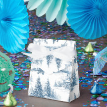 Padrão de Natal em Toile Azul