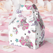 Padrão de Patins de Unicórnio Menina Skater Fofa