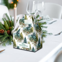 Padrão de pinheiro em aquarela Chuva de noiva de i