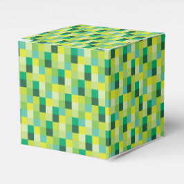 Caixinha De Lembrancinhas Padrão de pixels verdes