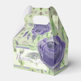 Caixinha De Lembrancinhas Padrão de Rosa Roxo Elegante