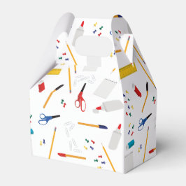 Caixinha De Lembrancinhas Padrão de Suprimentos de Escritório e Artesanatos