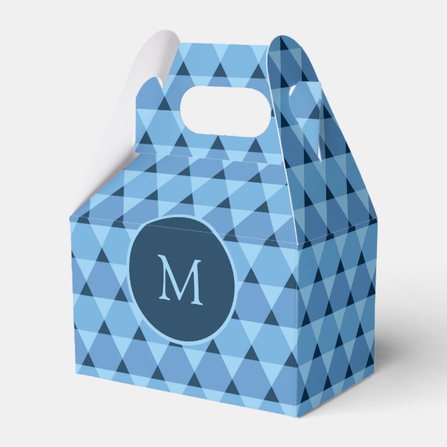 Caixinha De Lembrancinhas Padrão de triângulos (Frente)