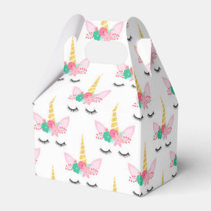 Caixinha De Lembrancinhas Padrão de Unicórnio Colorido Bonito para Festa de