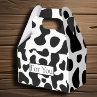 Caixinha De Lembrancinhas Padrão de Vaca de Celebrações