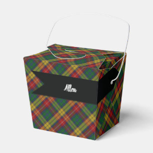 Caixinha De Lembrancinhas Padrão de Xadrez do Buchanan Clan Tartan