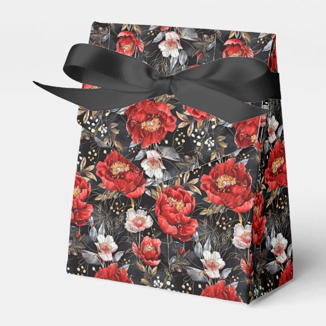 Caixinha De Lembrancinhas Padrão detalhado de aquarela esboçado delicioso (Frente)