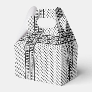 Caixinha De Lembrancinhas Padrão do Keffiyeh Símbolo da Resistência da Pales