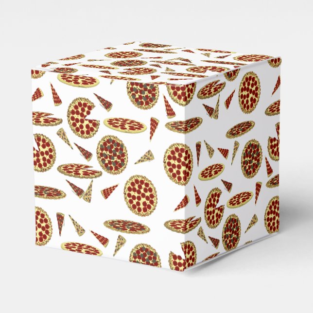 Caixinha De Lembrancinhas Padrão do Pizza Lover (Frente)