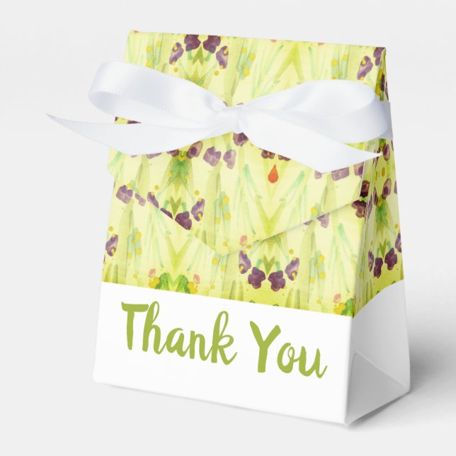 Caixinha De Lembrancinhas Padrão do verde limão (Frente)