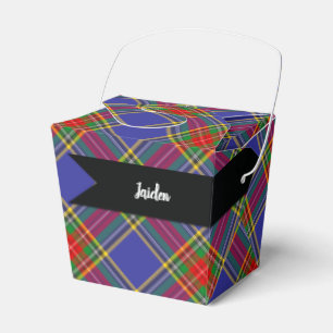Caixinha De Lembrancinhas  Padrão Escocês da Xadrez MacBeth Tartan