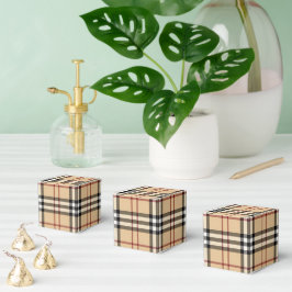 Caixinha De Lembrancinhas Padrão Escocês Tartan