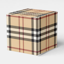 Caixinha De Lembrancinhas Padrão Escocês Tartan