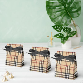 Caixinha De Lembrancinhas Padrão Escocês Tartan