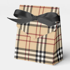 Caixinha De Lembrancinhas Padrão Escocês Tartan
