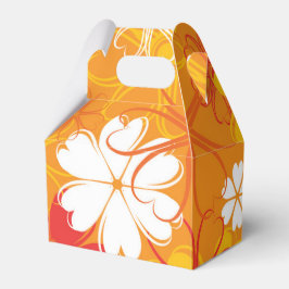 Caixinha De Lembrancinhas Padrão Floral de Ilustração Colorida Bonita