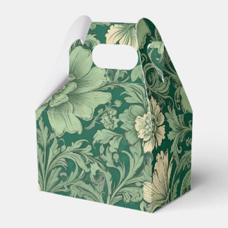 Caixinha De Lembrancinhas Padrão Floral de Sage Green Vintage
