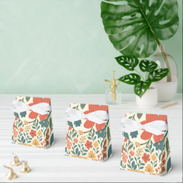 Caixinha De Lembrancinhas Padrão Floral Pintado à Mão – Botânica Colorida