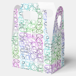 Caixinha De Lembrancinhas Padrão Geométrico de abstrato | Tilados e filtrado