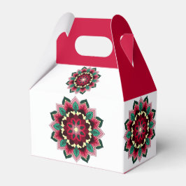 Caixinha De Lembrancinhas Padrão Mandala 02 em rosa profundo