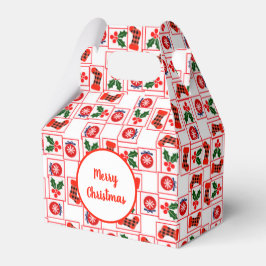 Caixinha De Lembrancinhas Padrão natalício festivo