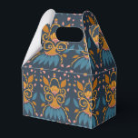 Caixinha De Lembrancinhas Padrão ornamentado personalizado estilo medieval<br><div class="desc">Um belo padrão desenhado à mão que lembra os estilos clássico e medieval que decoravam as casas senhoris. Com cores ricas e opulentas e uma paleta quente, este design tem uma beleza atemporal. Você pode personalizar este design para torná-lo ainda mais especial. Adicione qualquer texto clicando no botão personalizar. Você...</div>