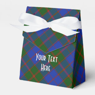 Caixinha De Lembrancinhas Padrão Pago de Tartan Escocês Personalizado