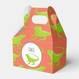 Caixinha De Lembrancinhas Padrão Personalizado Iguana Lizard