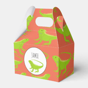 Caixinha De Lembrancinhas Padrão Personalizado Iguana Lizard