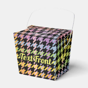 Caixinha De Lembrancinhas Padrão Rainbow Houndstooth