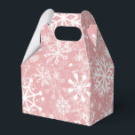 Caixinha De Lembrancinhas Padrão rosa dos flocos de neve sem costura de Nata<br><div class="desc">Descubra as caixas favoritas perfeitas para cada ocasião especial no Zazzle. Nossa coleção inclui caixas de favoritos para casamento, caixas de favoritos para chás de fraldas e caixas de favoritos para festas, todas totalmente personalizáveis para se adequarem ao seu tema de evento. Quer você esteja procurando caixas de favoritos personalizadas...</div>