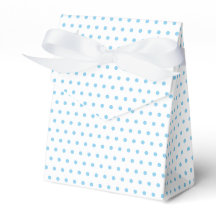 Padrão Simples De Polkadots Azul-Bebê Em Branco