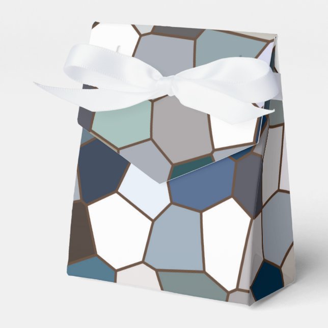 Caixinha De Lembrancinhas Padrão Tonelado Moderno da Tendência Terra (Frente)