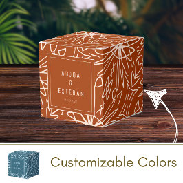 Caixinha De Lembrancinhas Padrão Tribal Africano do Estilo da Selva