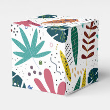 padrão tropical com folhas coloridas