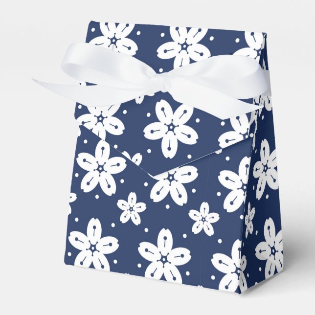 Caixinha De Lembrancinhas padrão uniforme abstrato japonês (Frente)