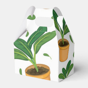 Caixinha De Lembrancinhas Padrão vegetal