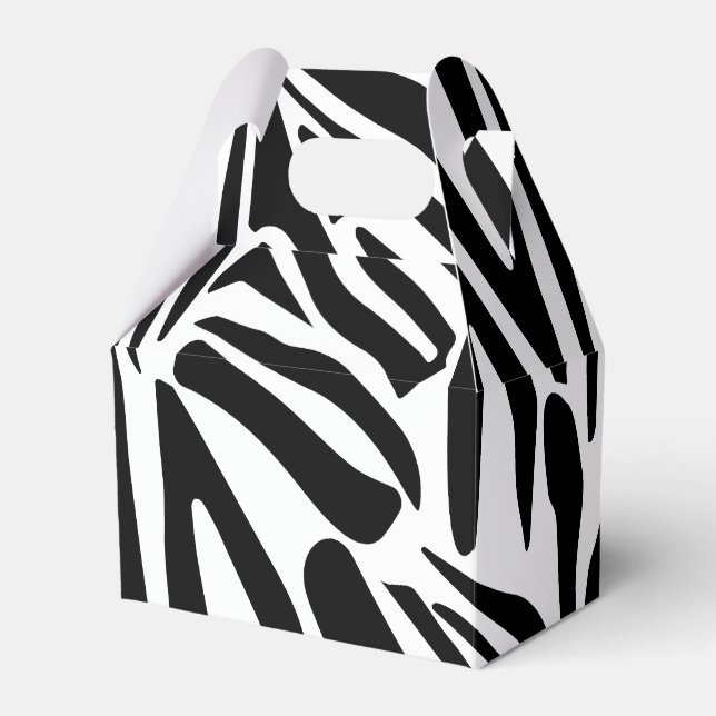 Caixinha De Lembrancinhas Padrão zebra (Frente)