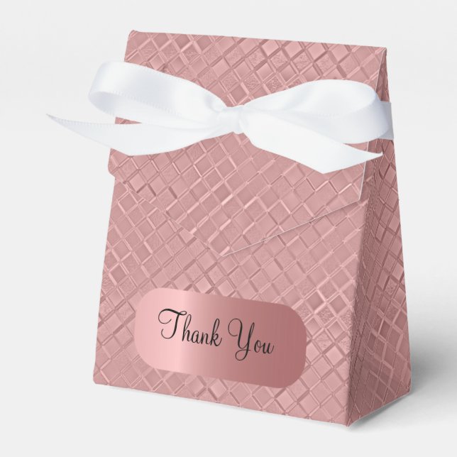 Caixinha De Lembrancinhas Padrões de diamante metálicos (Frente)