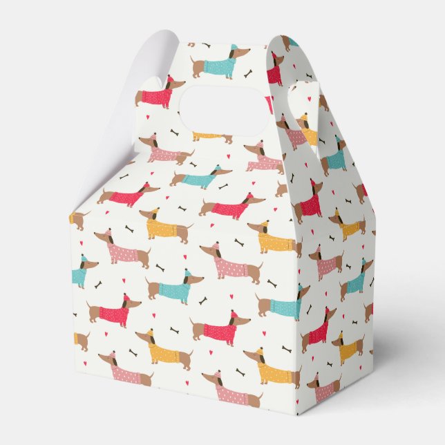 Caixinha De Lembrancinhas Padrões de Férias dos Suecos (Frente)