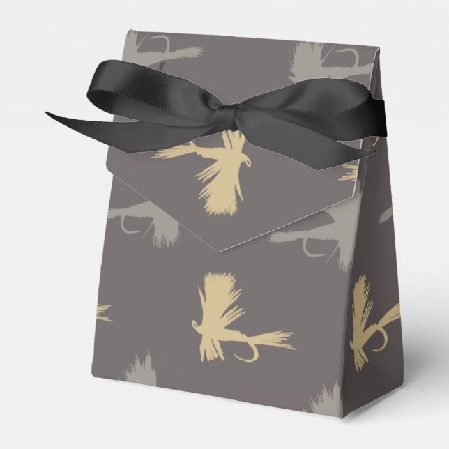 Caixinha De Lembrancinhas Padrões de fissuras de mosca (Frente)