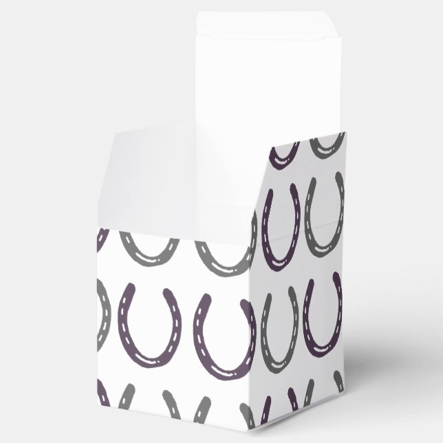 Caixinha De Lembrancinhas Padrões de Sapatos Equestres (Aberto)