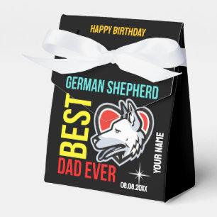 Caixinha De Lembrancinhas Pai german shepherd, Pai Cachorro Aniversário