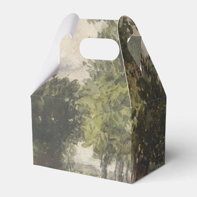 Caixinha De Lembrancinhas Paisagem do Caminho com Aquarela - Troyon Constant (Frente)