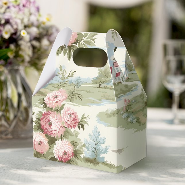 Caixinha De Lembrancinhas Paisagem Floral do País Russo Doce (Criador carregado)