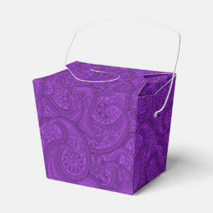 Caixinha De Lembrancinhas Paisley roxo