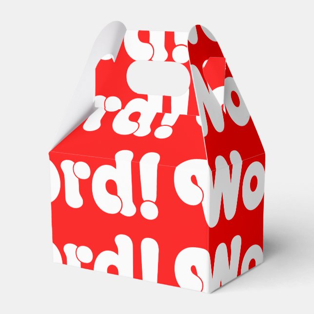 Caixinha De Lembrancinhas Palavra! (Frente)