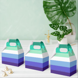 Caixinha De Lembrancinhas Paleta da bandeira de homens gays trans-inclusivos