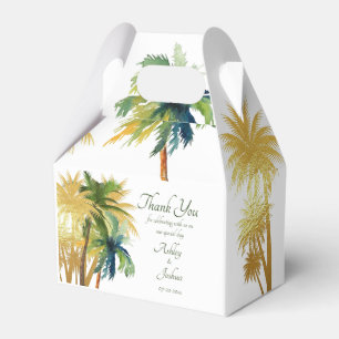 Caixinha De Lembrancinhas Palm Tree Beach Chá de panela Boxes