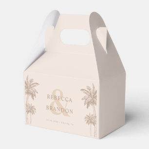 Caixinha De Lembrancinhas Palm Trees Boho Fall Beach Casamento